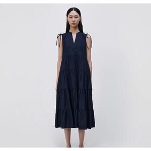 Jonathan Simkhai Atlanta Tiered Midi Dress